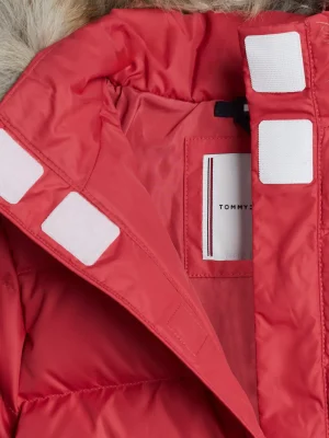 Tommy Hilfiger Adaptive Daunenjacke mit Kapuze HERITAGE PINK Online