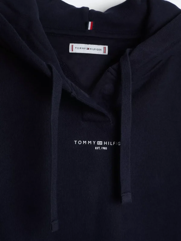 Tommy Hilfiger Adaptive Hoodie mit Logo und Tunnelzug DESERT SKY Flash Sale