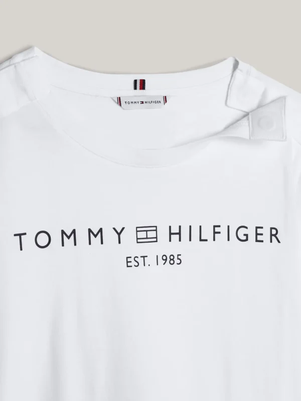 Tommy Hilfiger Adaptive Langarmshirt mit Logo TH OPTIC WHITE Best