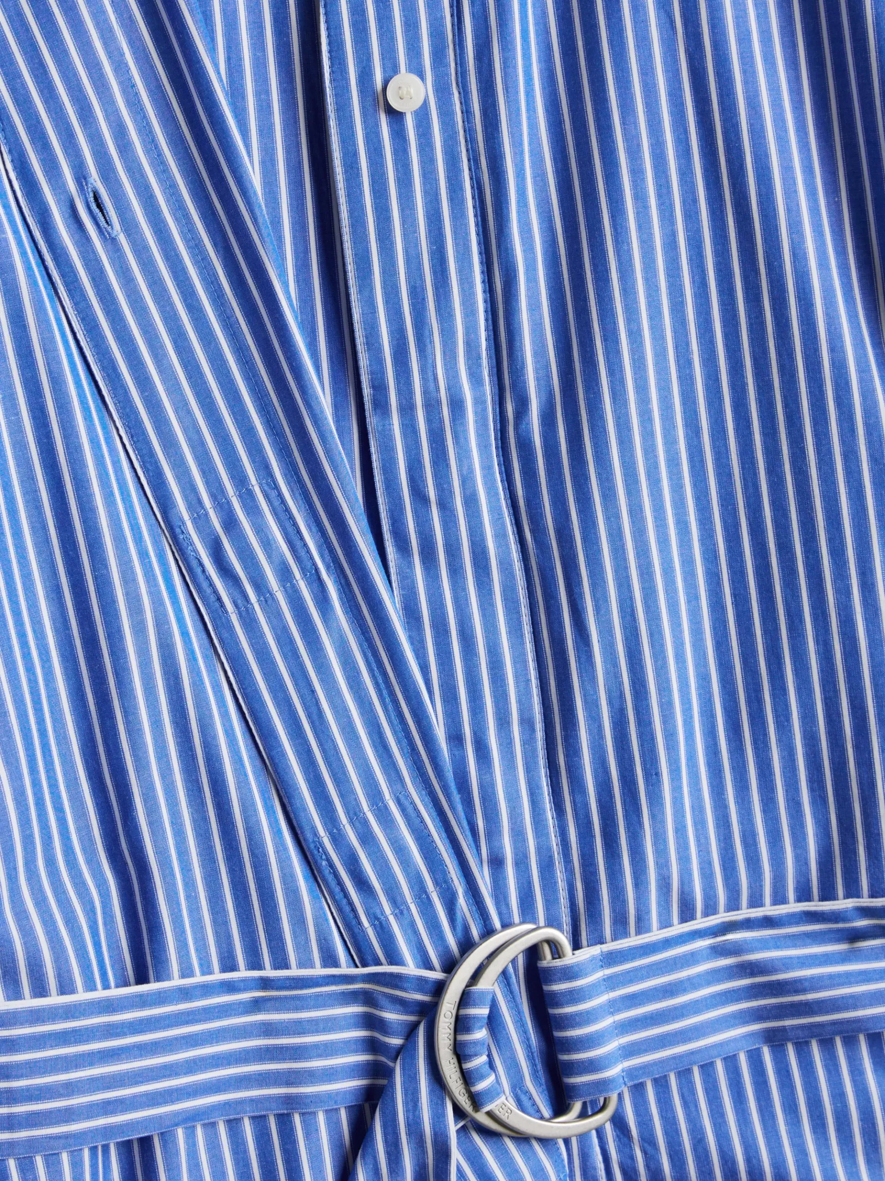 Tommy Hilfiger Adaptive Midi-Hemdkleid aus Popeline BLUE Hot