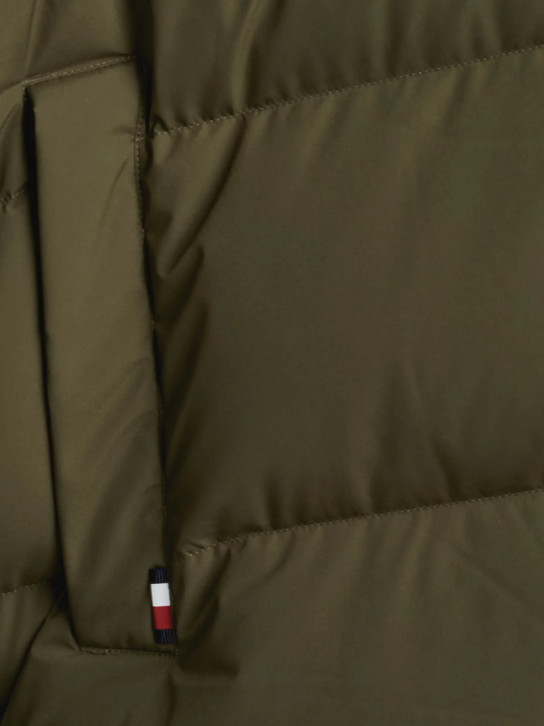 Tommy Hilfiger Adaptive Puffer-Jacke mit Daunen und Kapuze ARMY GREEN Hot