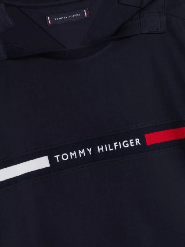 Tommy Hilfiger Adaptive Rundhals-T-Shirt mit Logo DESERT SKY Sale