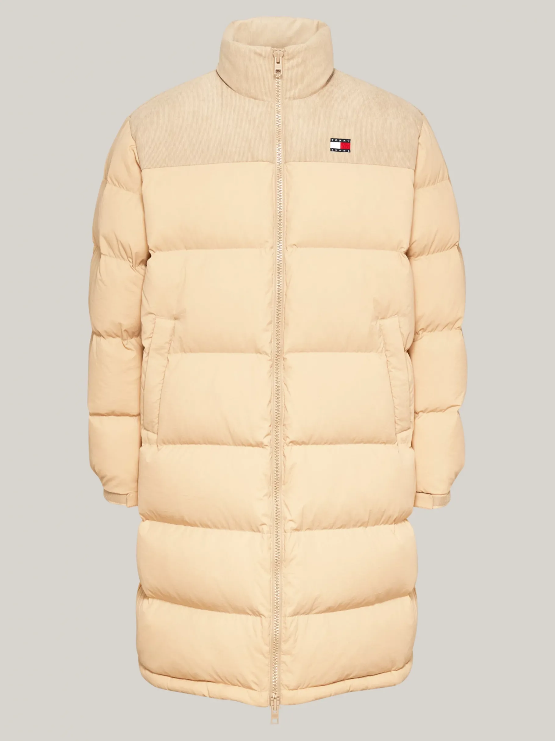 Tommy Hilfiger Alaska Daunen-Puffer-Jacke mit Cord GENTLE GOLD Fashion