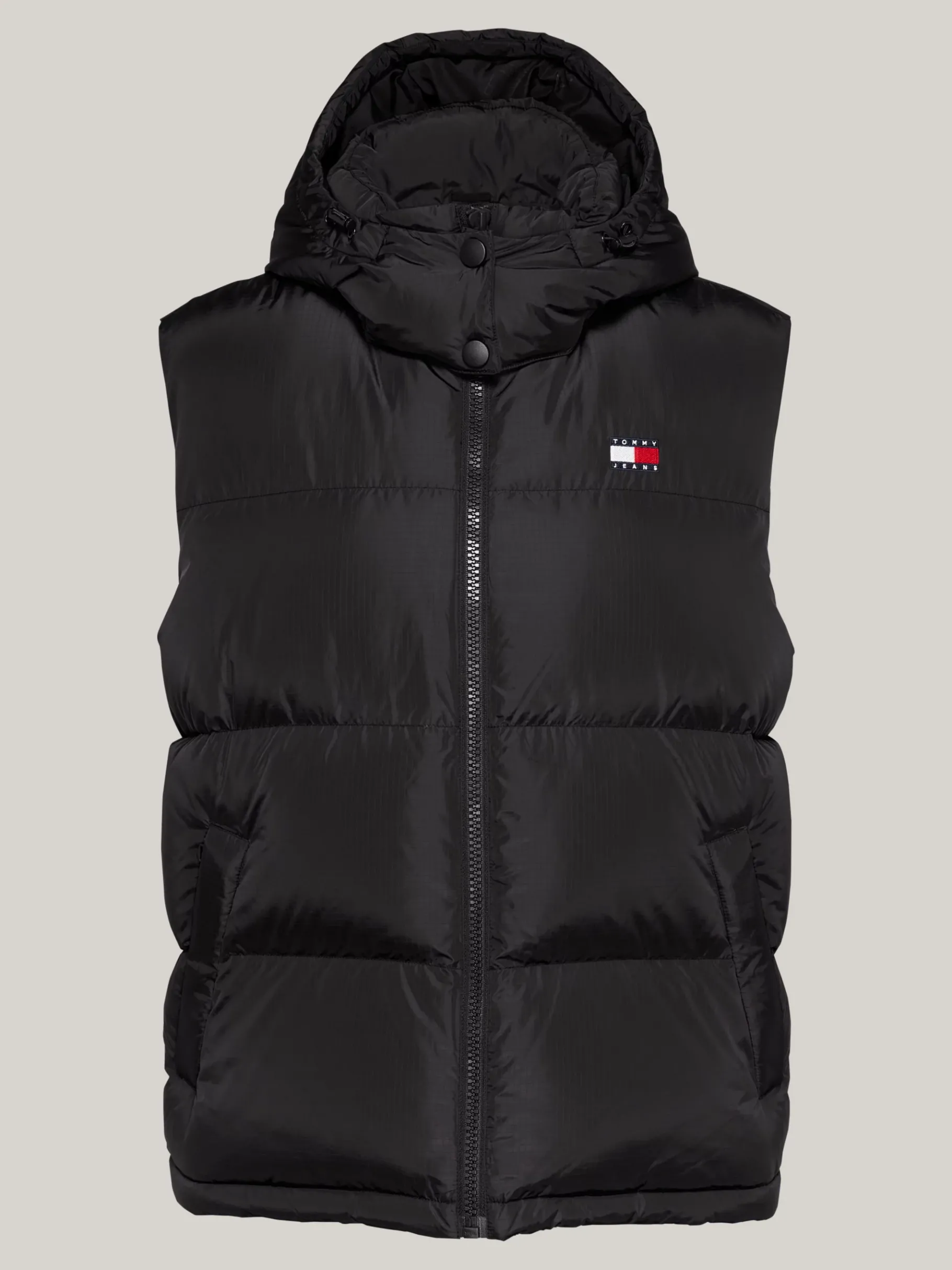 Tommy Hilfiger Alaska Puffer-Daunenweste mit Kapuze BLACK Store