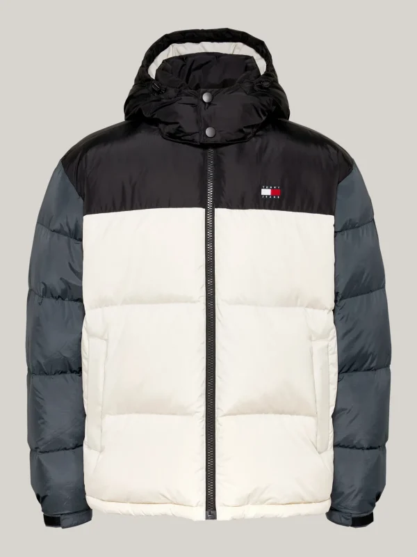 Tommy Hilfiger Alaska Puffer-Jacke mit Color Block-Design NEWSPRINT MULTI Best
