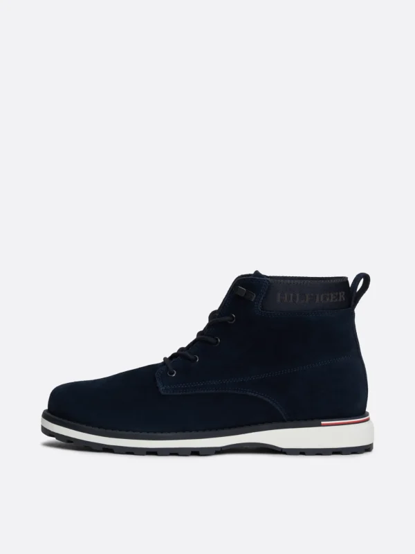 Tommy Hilfiger Ankle Boot aus Wildleder mit Logo DESERT SKY Store