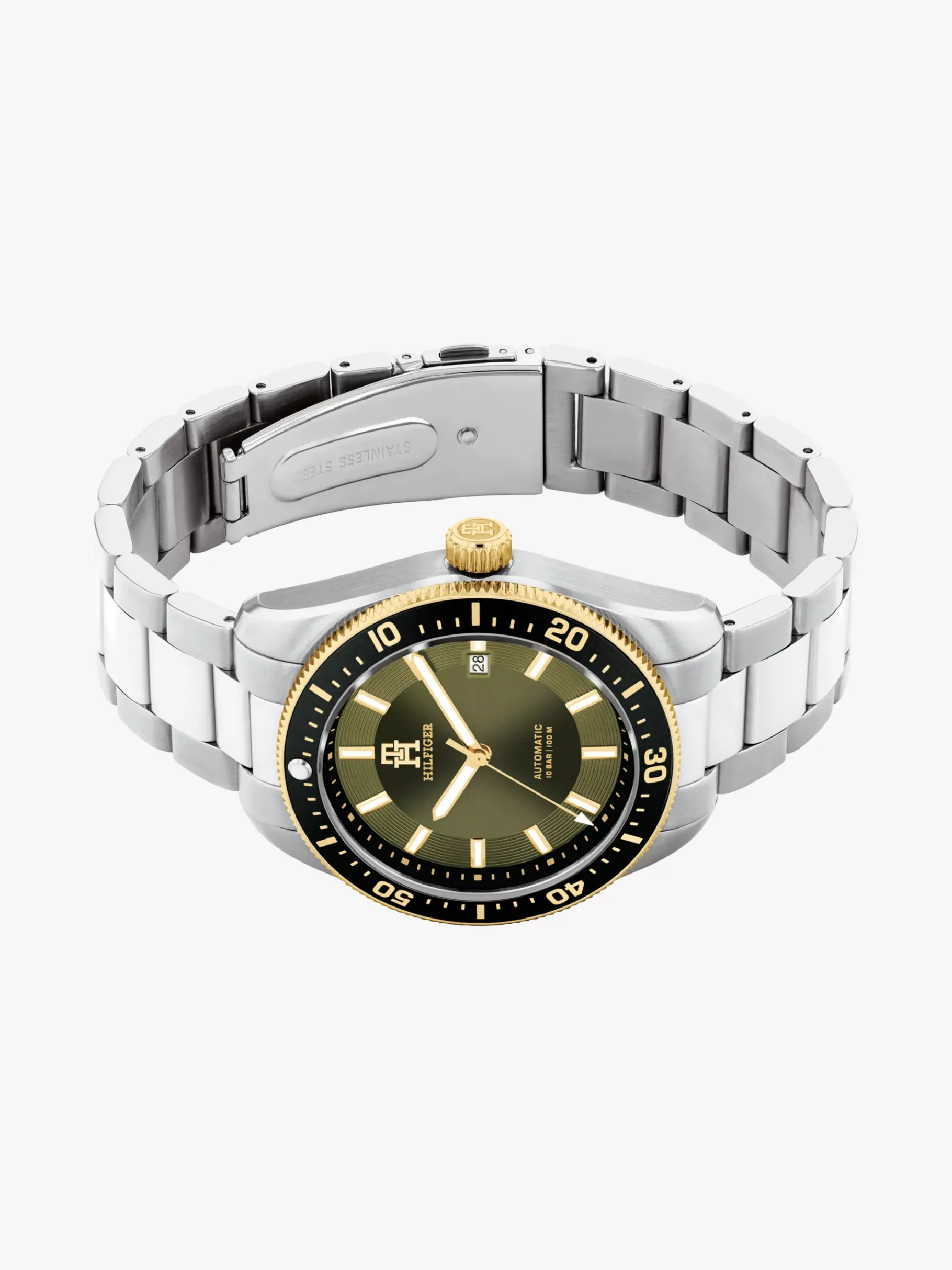 Tommy Hilfiger Armbanduhr mit TH-Monogramm SILVER Outlet