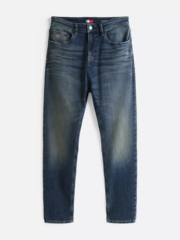 Tommy Hilfiger Austin Slim Tapered Jeans mit Whisker-Effekt DENIM DARK New