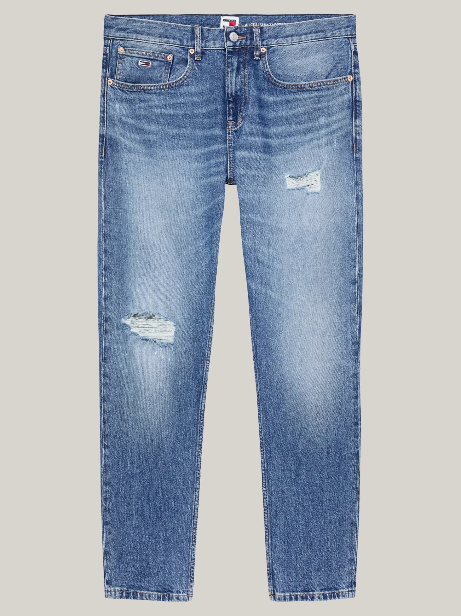 Tommy Hilfiger Austin Slim Tapered Jeans im Used Look DENIM MEDIUM Outlet