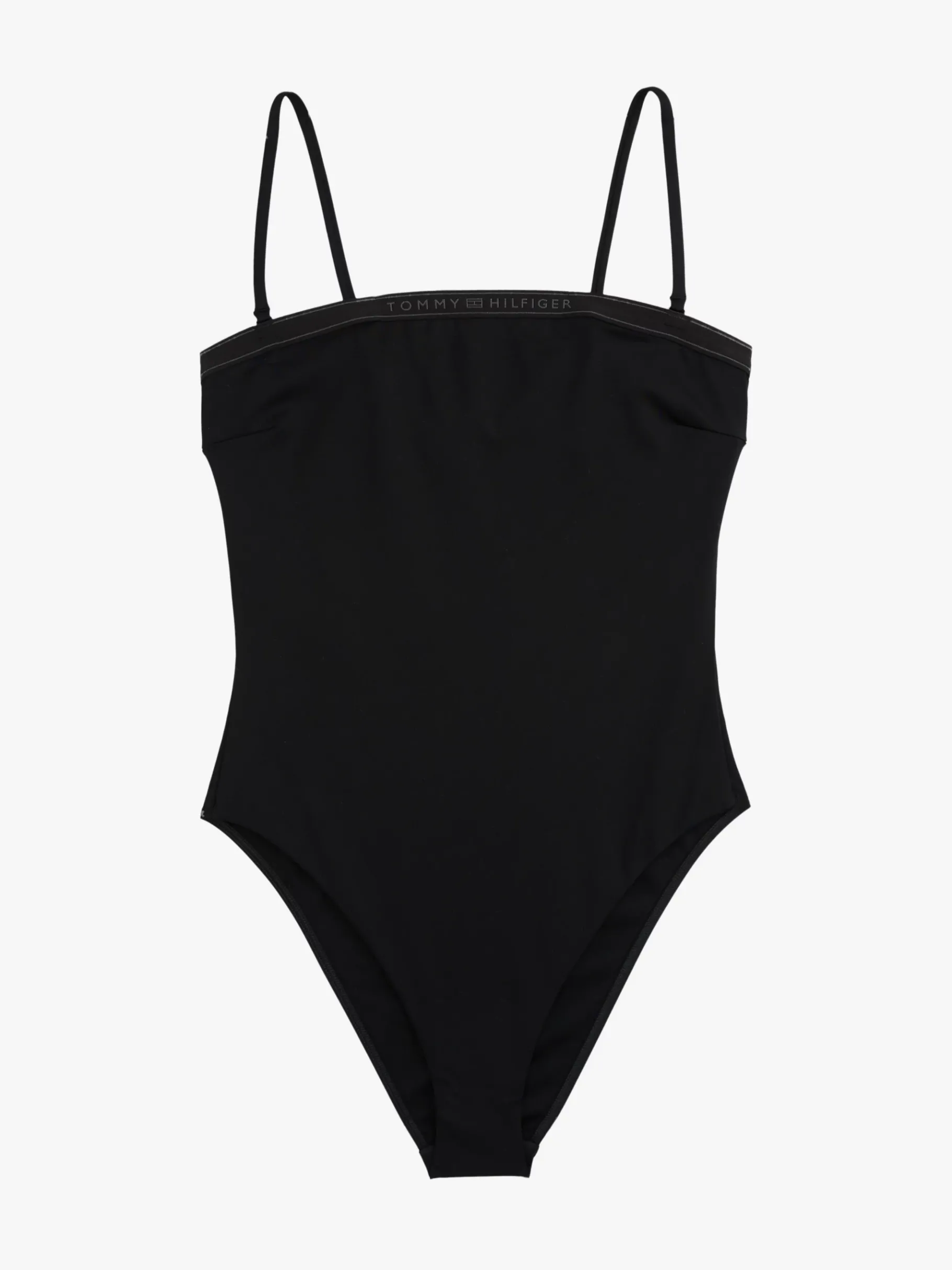 Tommy Hilfiger Badeanzug mit gleichfarbigem Logo BLACK Clearance