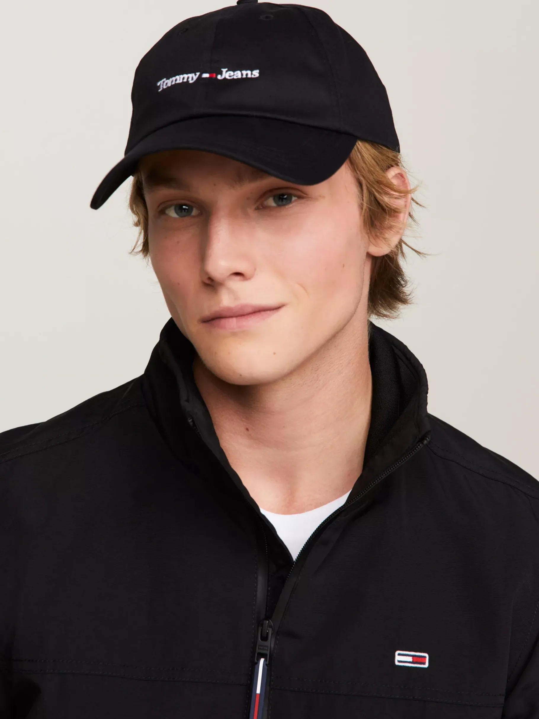 Tommy Hilfiger Baseball-Cap aus reiner Baumwolle mit Logo BLACK New