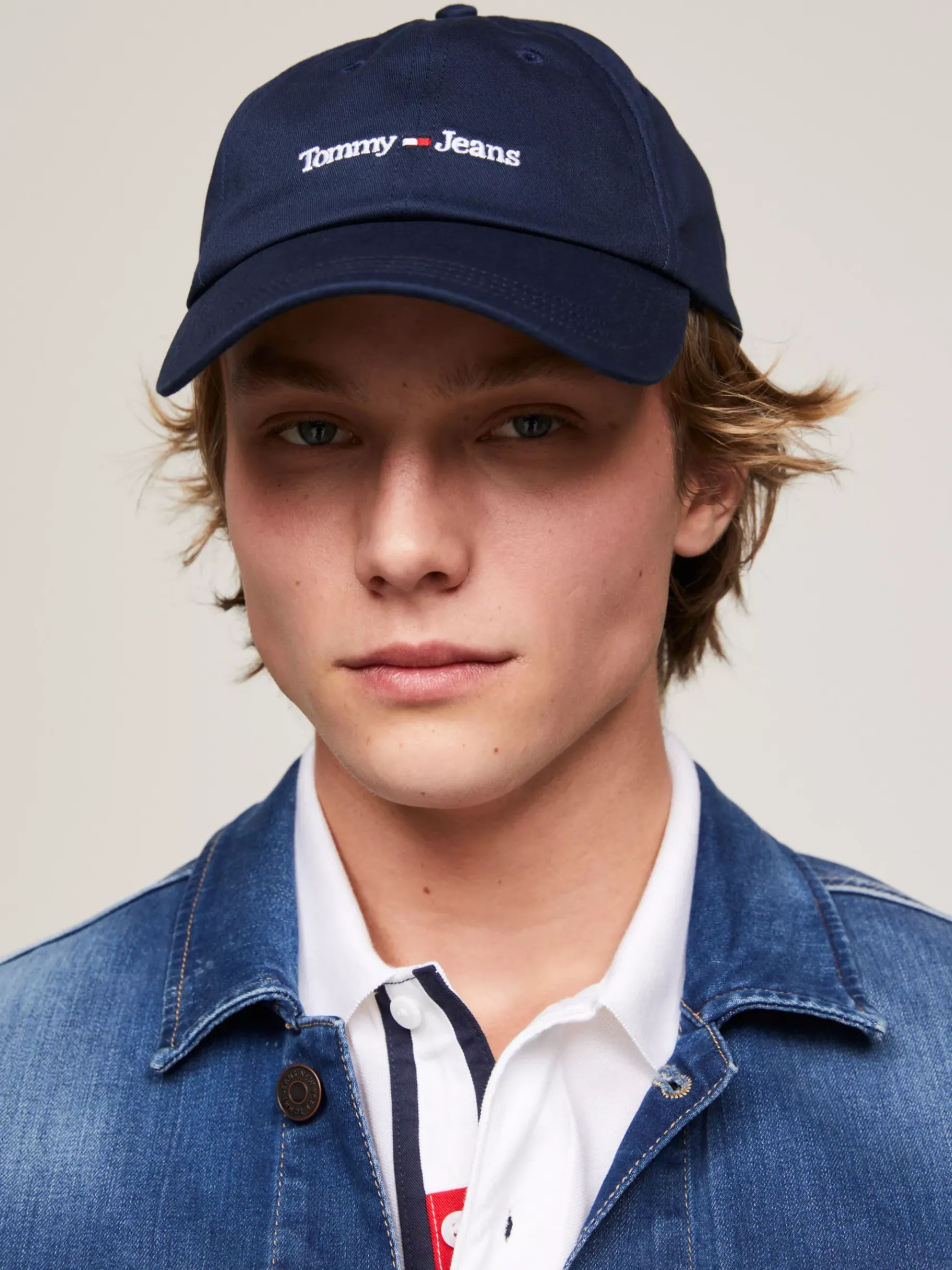 Tommy Hilfiger Baseball-Cap aus reiner Baumwolle mit Logo TWILIGHT NAVY Online