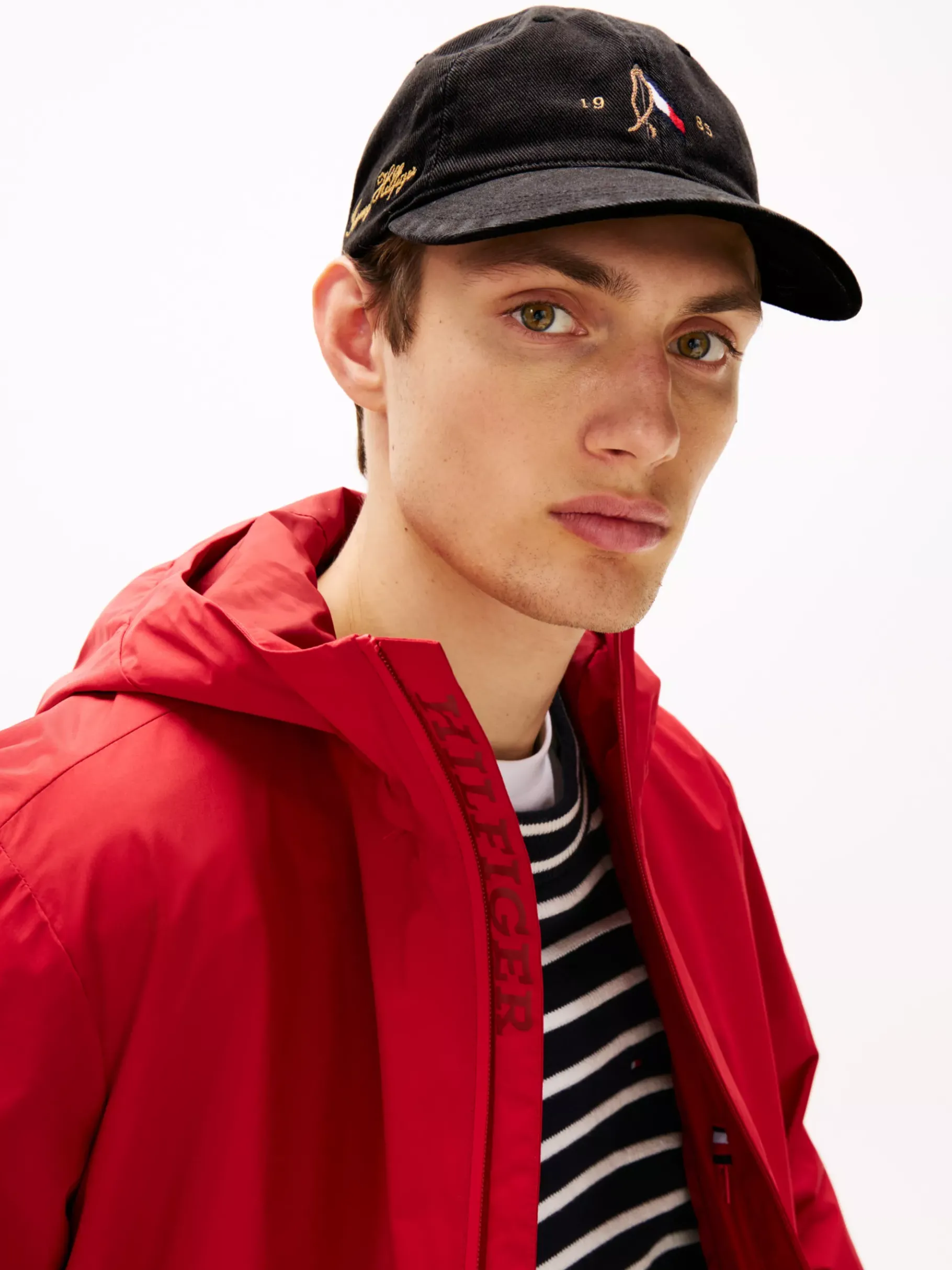 Tommy Hilfiger Baseball-Cap mit aufgestickter Flag BLACK Best Sale