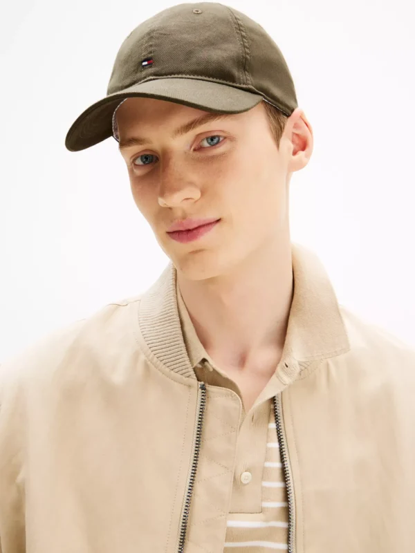 Tommy Hilfiger Baseball-Cap mit Hilfiger Flag ARMY GREEN Store