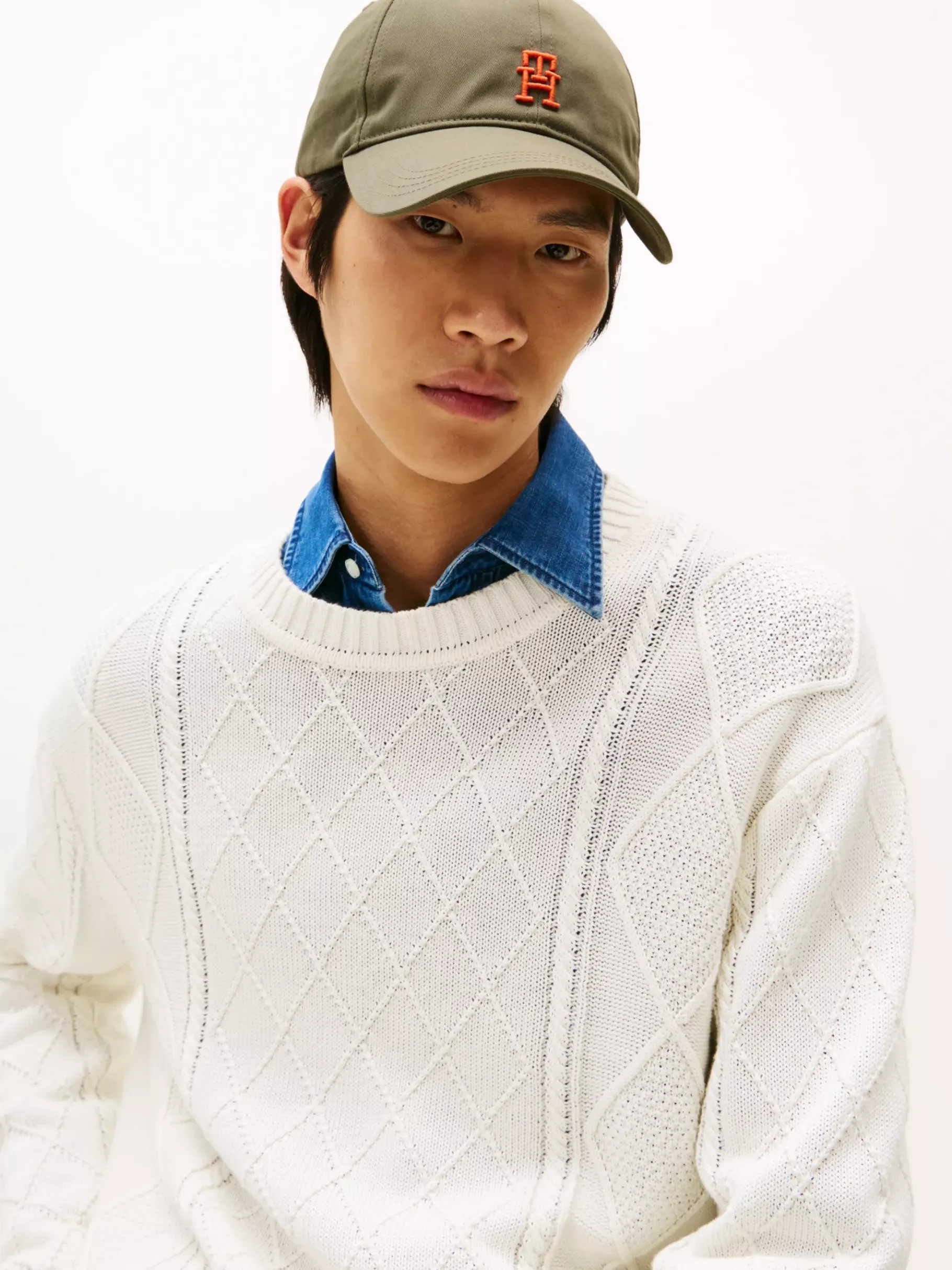 Tommy Hilfiger Baseball-Cap mit TH-Monogramm BATTLE GREEN Online