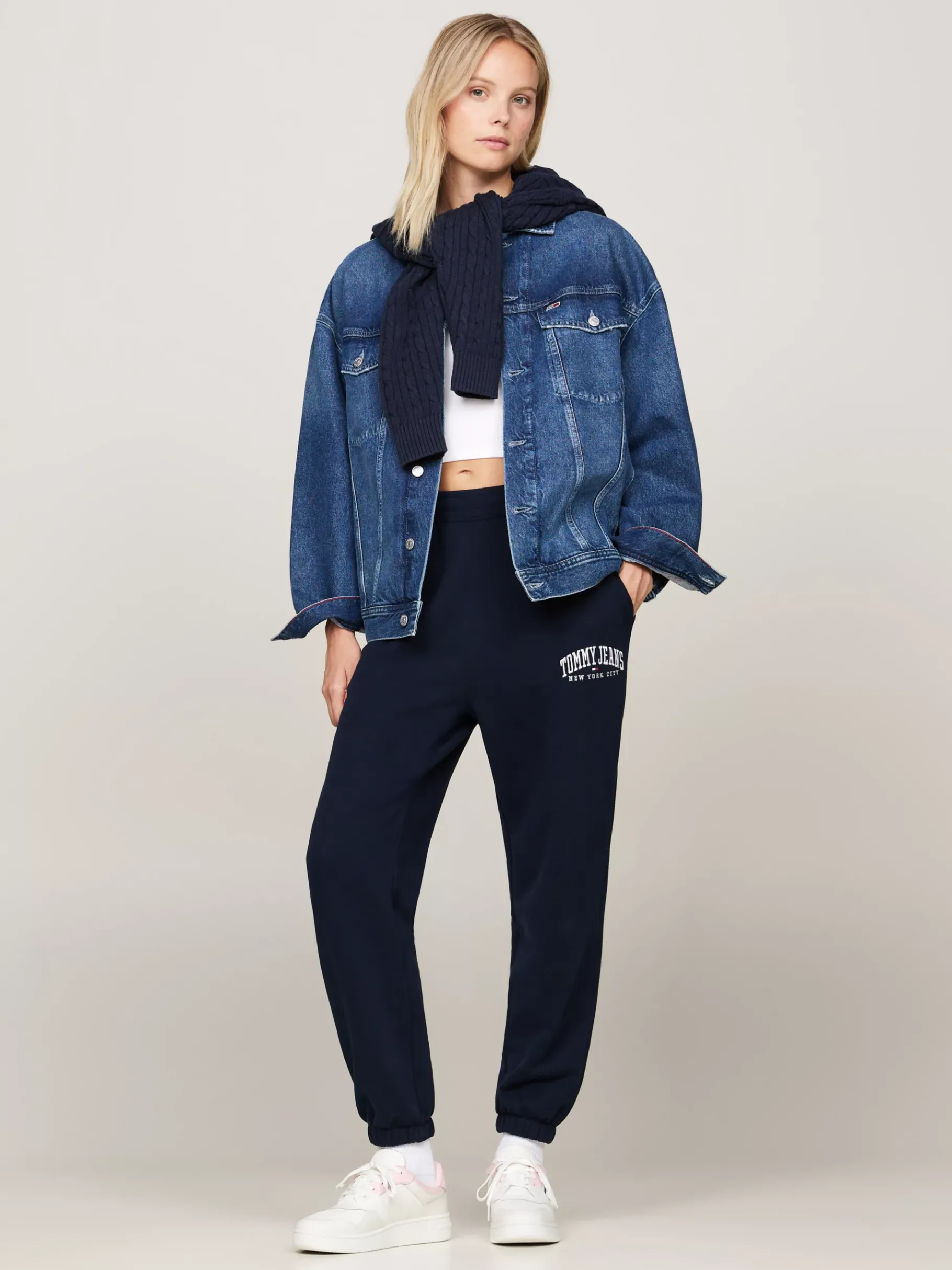 Tommy Hilfiger Basketball-Sneaker aus Leder im Retro-Stil MISTY PINK Clearance