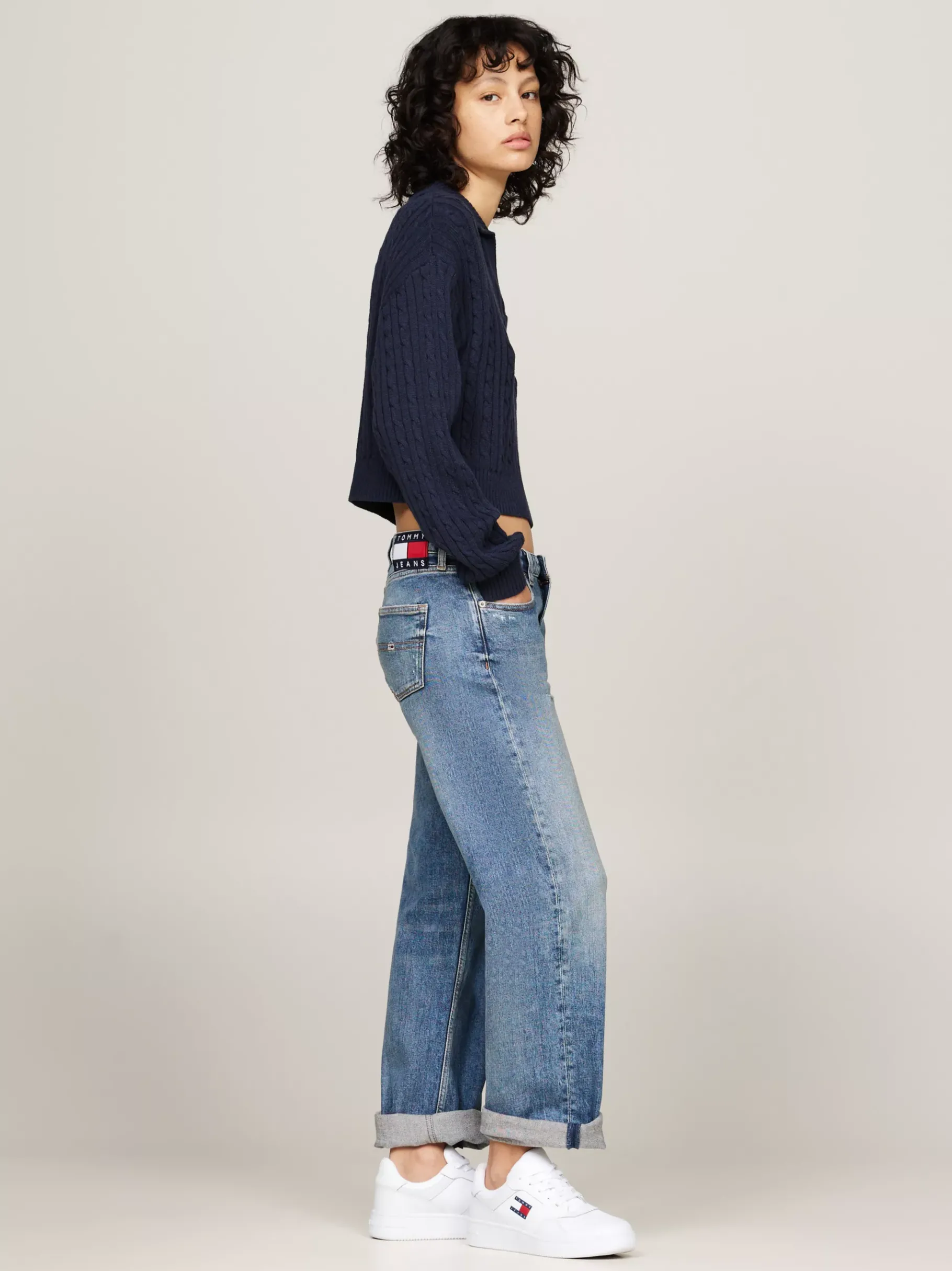 Tommy Hilfiger Basketball-Sneaker aus Leder im Retro-Stil WHITE Best