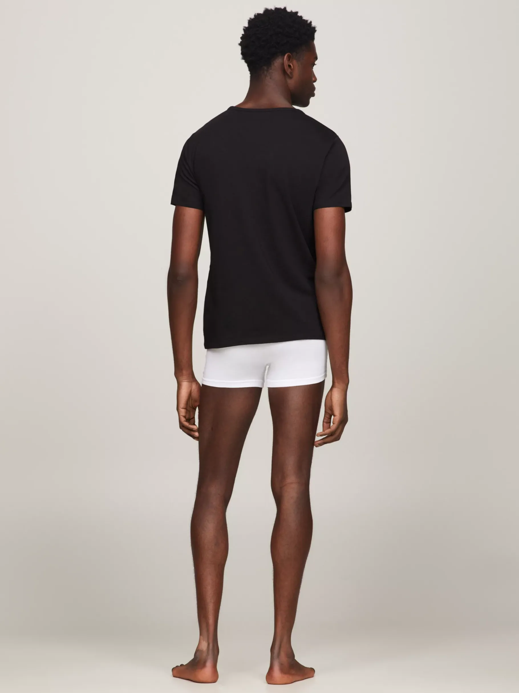 Tommy Hilfiger Baumwoll-T-Shirts im Dreierpack BLACK/BLACK/BLACK Sale