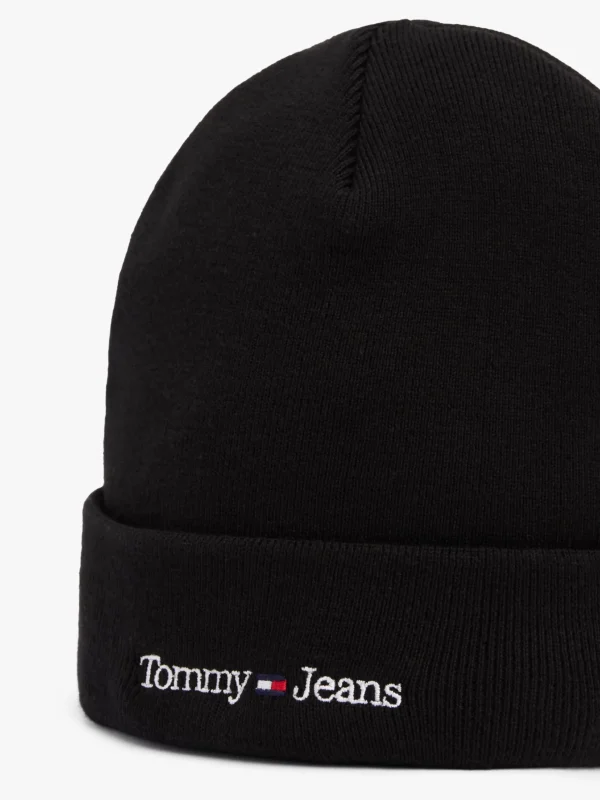 Tommy Hilfiger Beanie mit aufgesticktem Logo BLACK Store