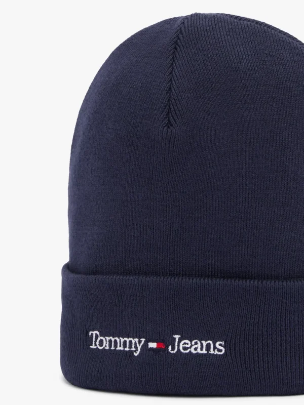 Tommy Hilfiger Beanie mit aufgesticktem Logo TWILIGHT NAVY Cheap