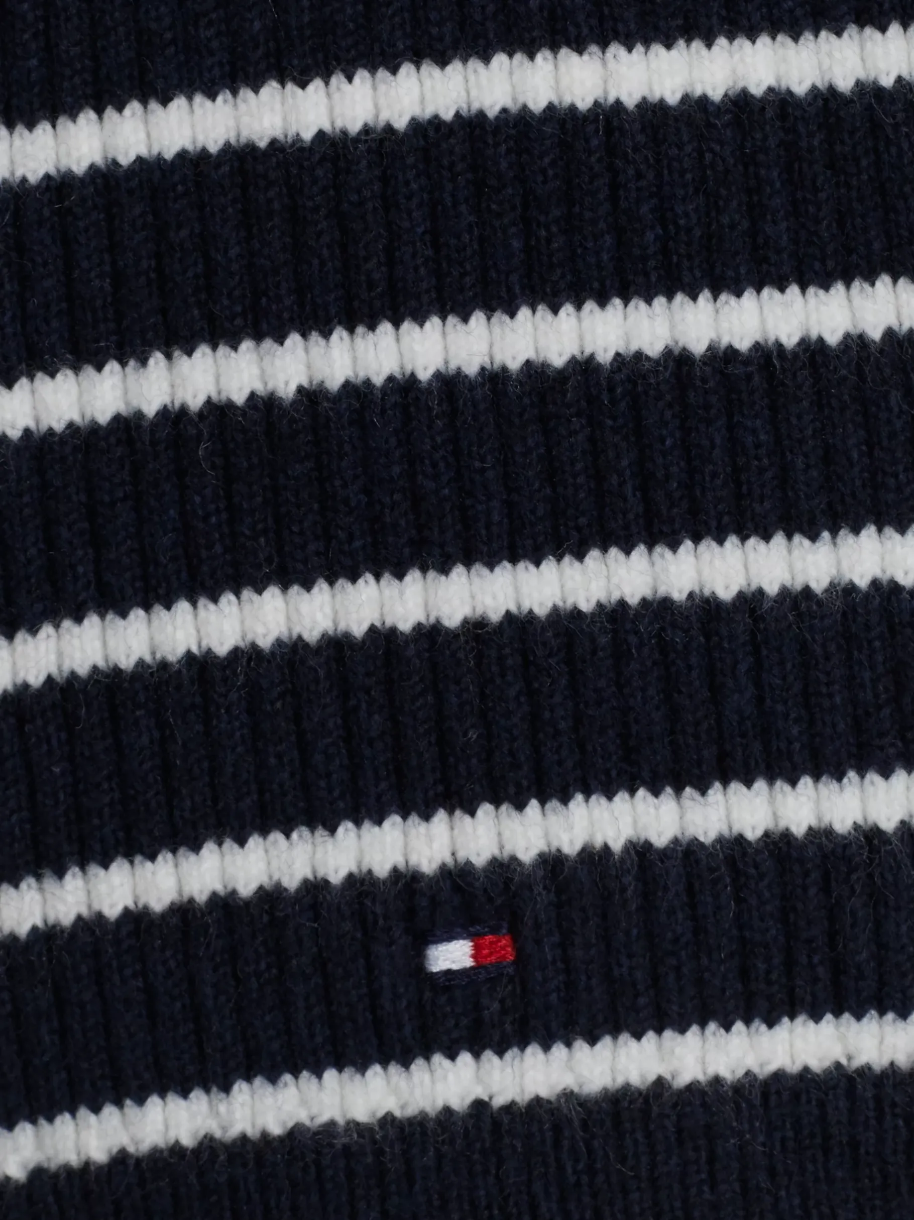 Tommy Hilfiger Beanie und Schal mit Streifen als Geschenkset DESERT SKY Store