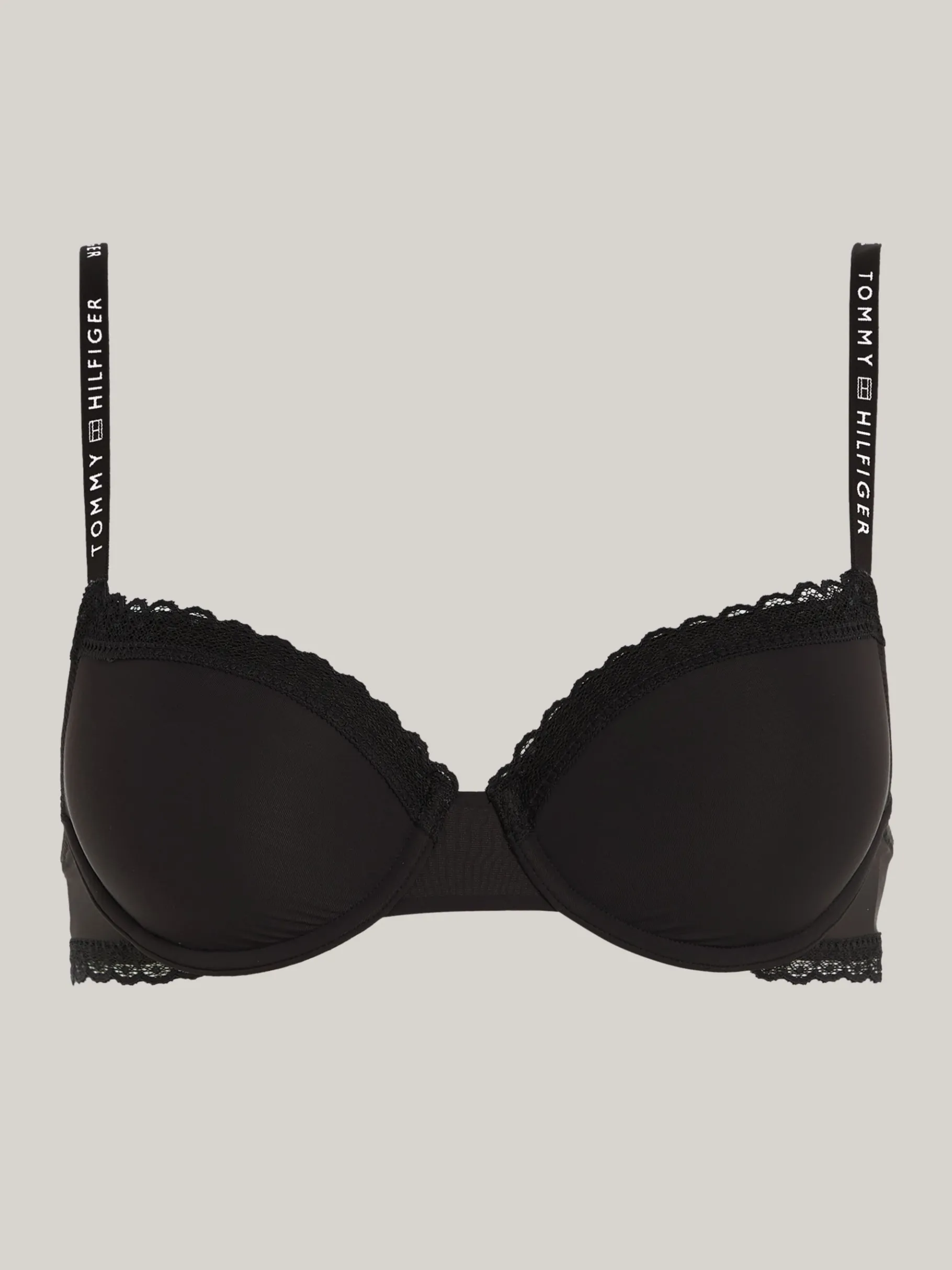 Tommy Hilfiger BH mit Demi-Cups und gleichfarbiger Spitze BLACK Hot