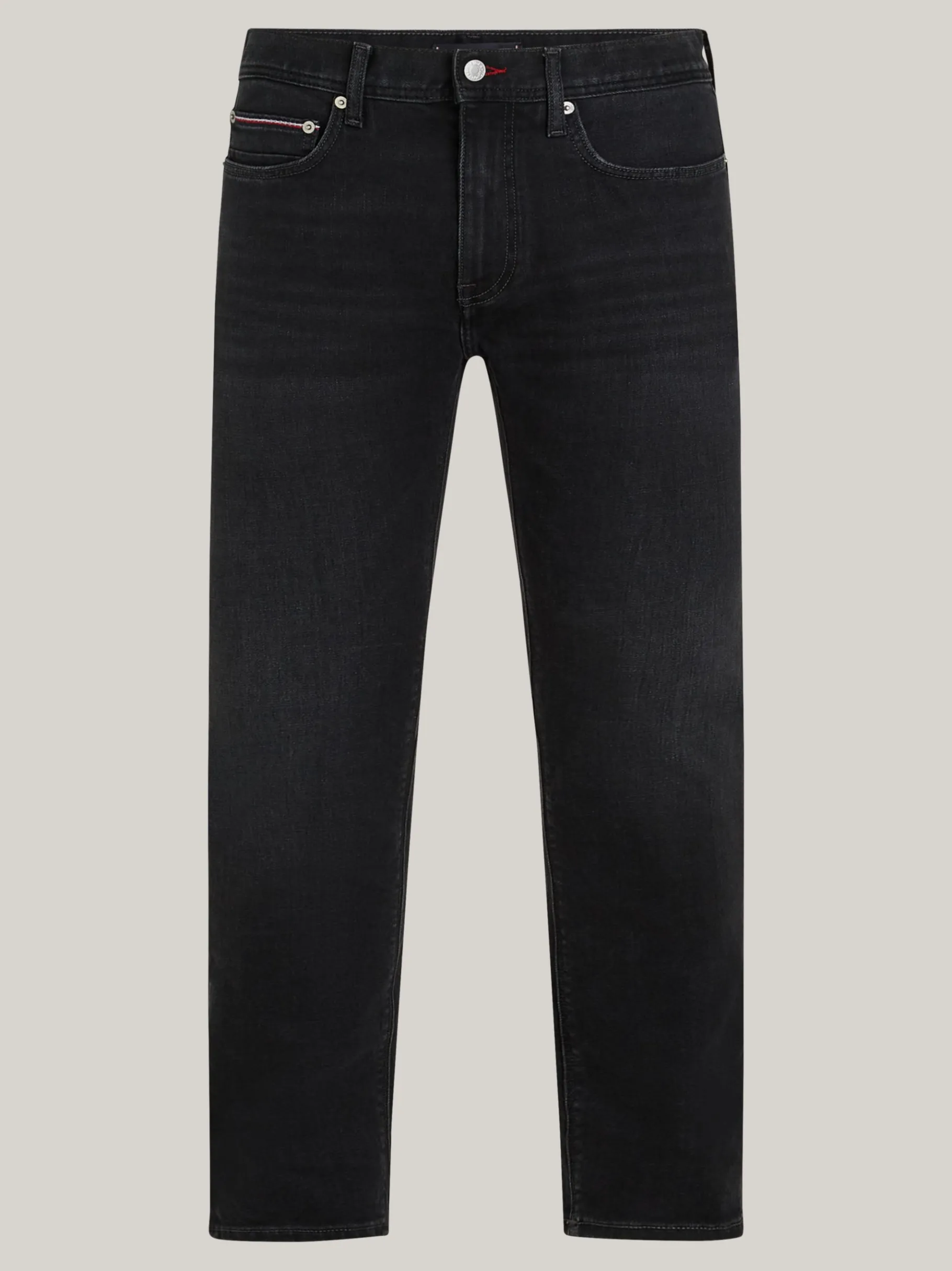 Tommy Hilfiger Bleecker schwarze Slim Jeans mit TH Flex CROW BLACK Hot