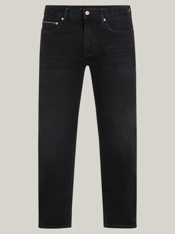 Tommy Hilfiger Bleecker schwarze Slim Jeans mit TH Flex CROW BLACK Hot