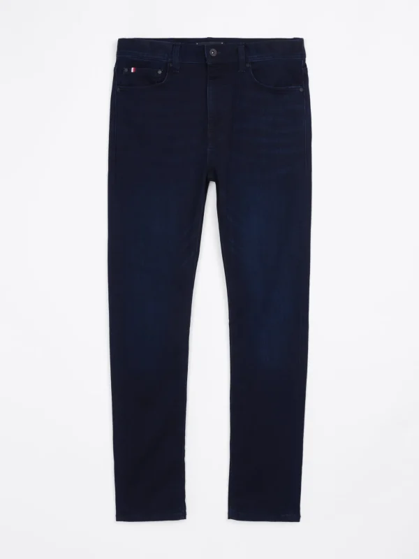 Tommy Hilfiger Bleecker Slim Jeans mit Wappen-Stickerei DENALI INDIGO Sale