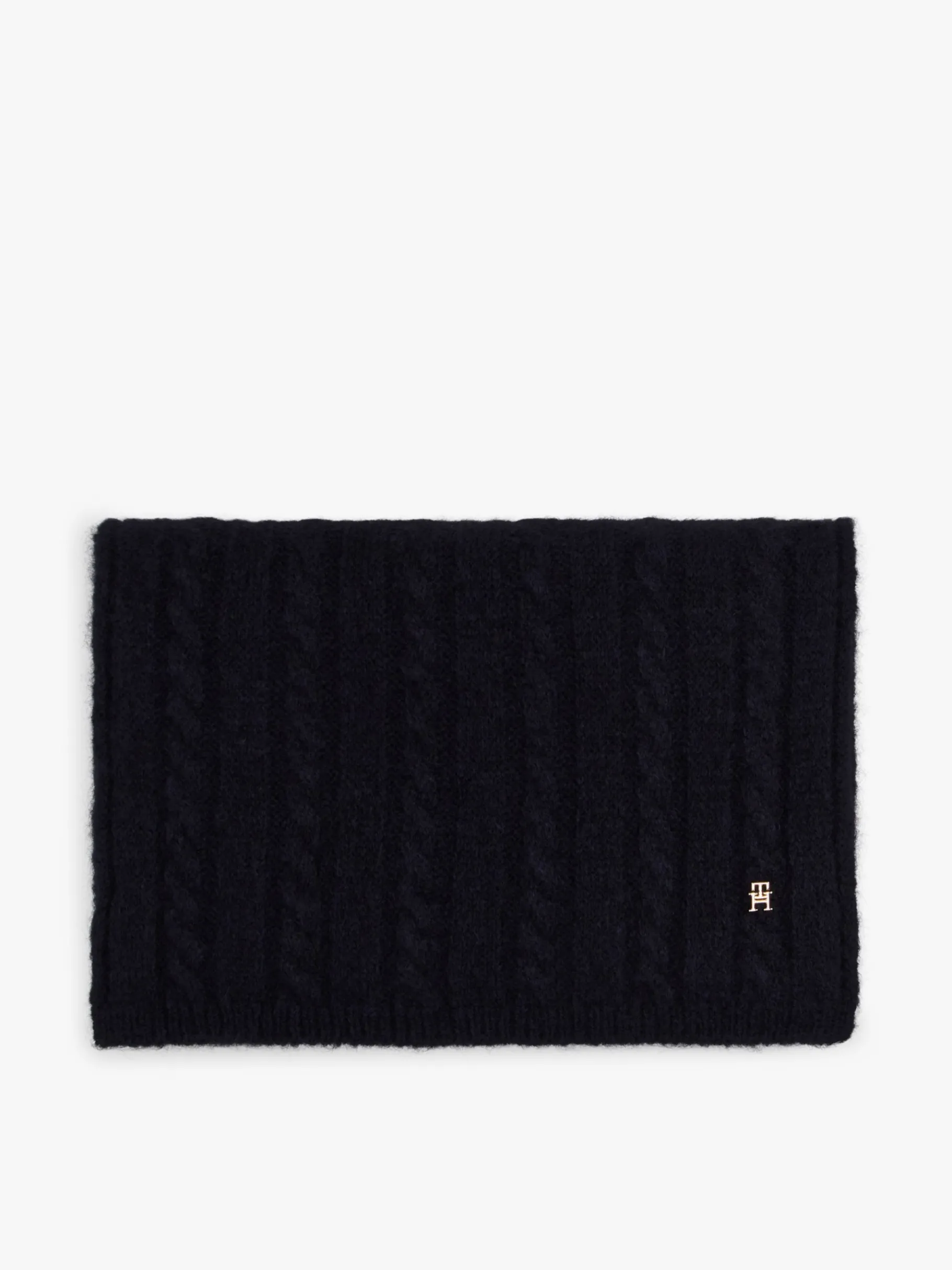 Tommy Hilfiger Bommel-Beanie und Schal im Geschenkset SPACE BLUE New