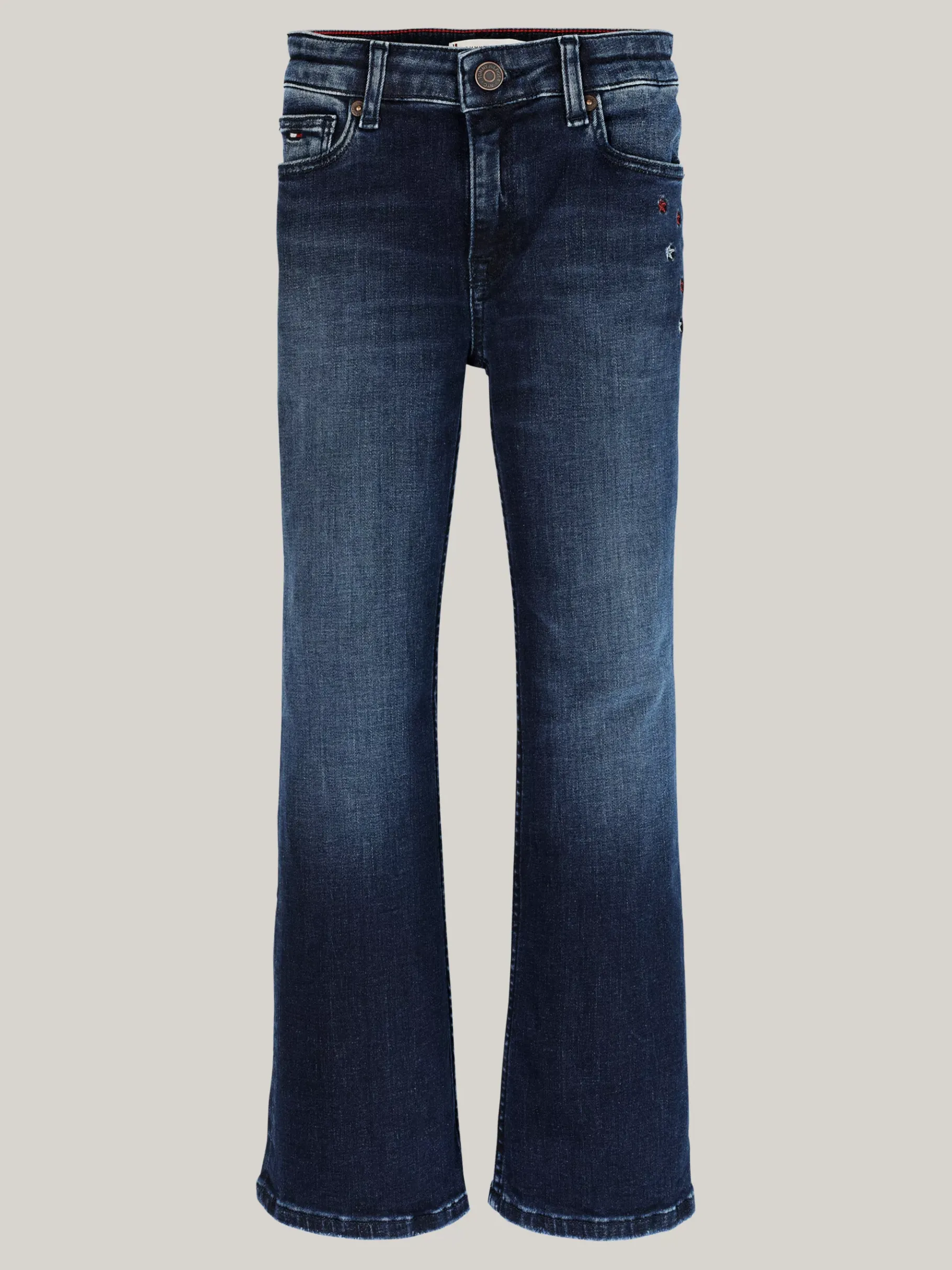 Tommy Hilfiger Bootcut Jeans mit Stern-Stickerei BLUE BLACK Discount