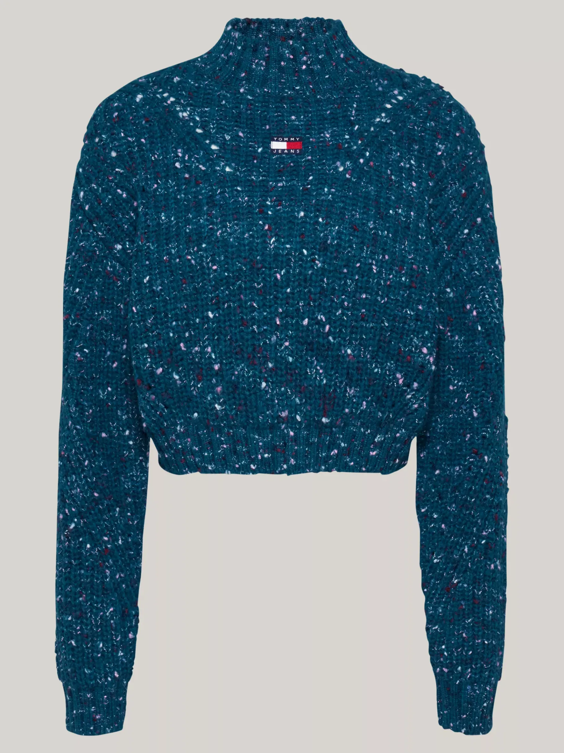 Tommy Hilfiger Boxy Cropped Fit Pullover mit Wolle DEEP SEAWATER Shop