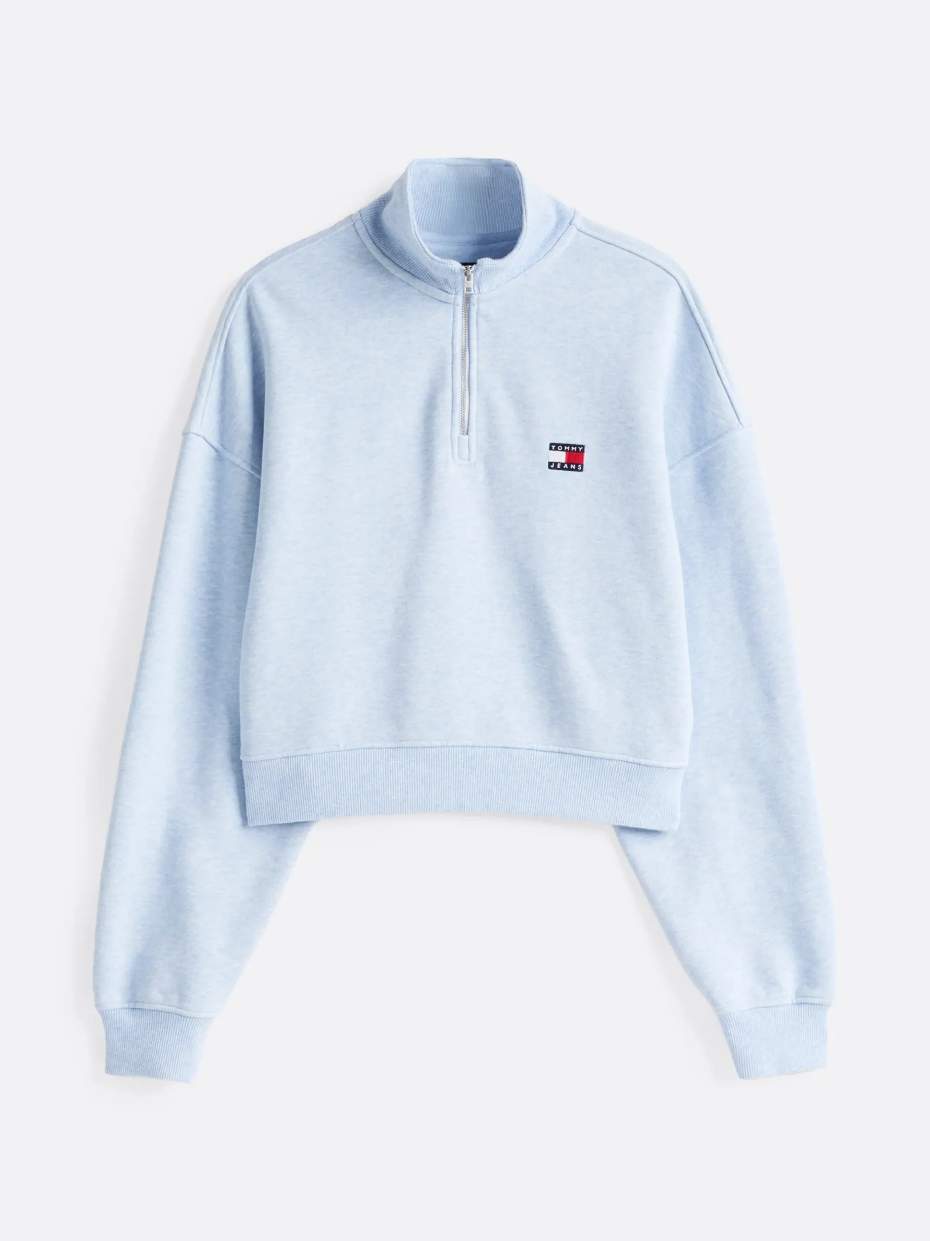 Tommy Hilfiger Boxy Cropped Fit Sweatshirt SWEET BLUE HTR Best Sale