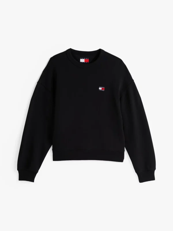 Tommy Hilfiger Boxy Fit Sweatshirt mit Tommy-Badge BLACK Store