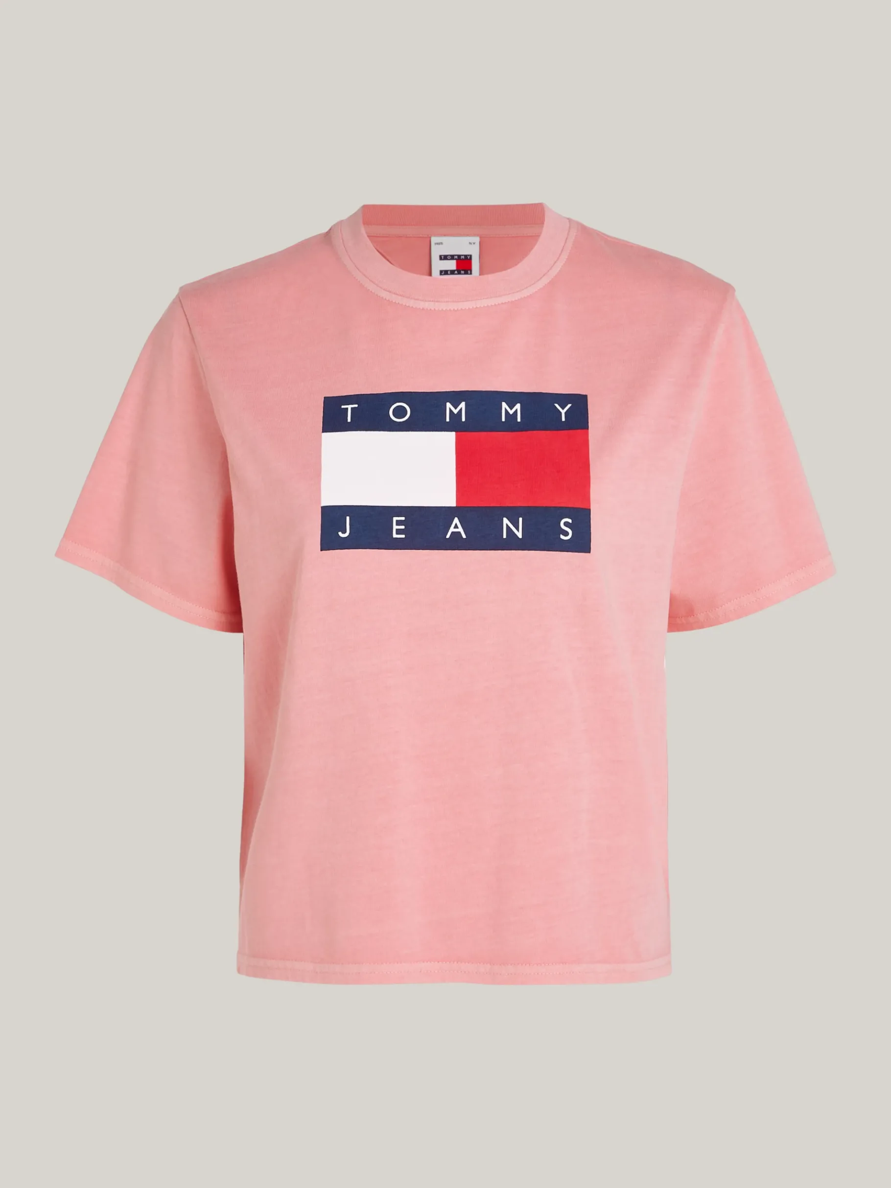 Tommy Hilfiger Boxy Fit T-Shirt mit Flag-Badge BALLET PINK Online