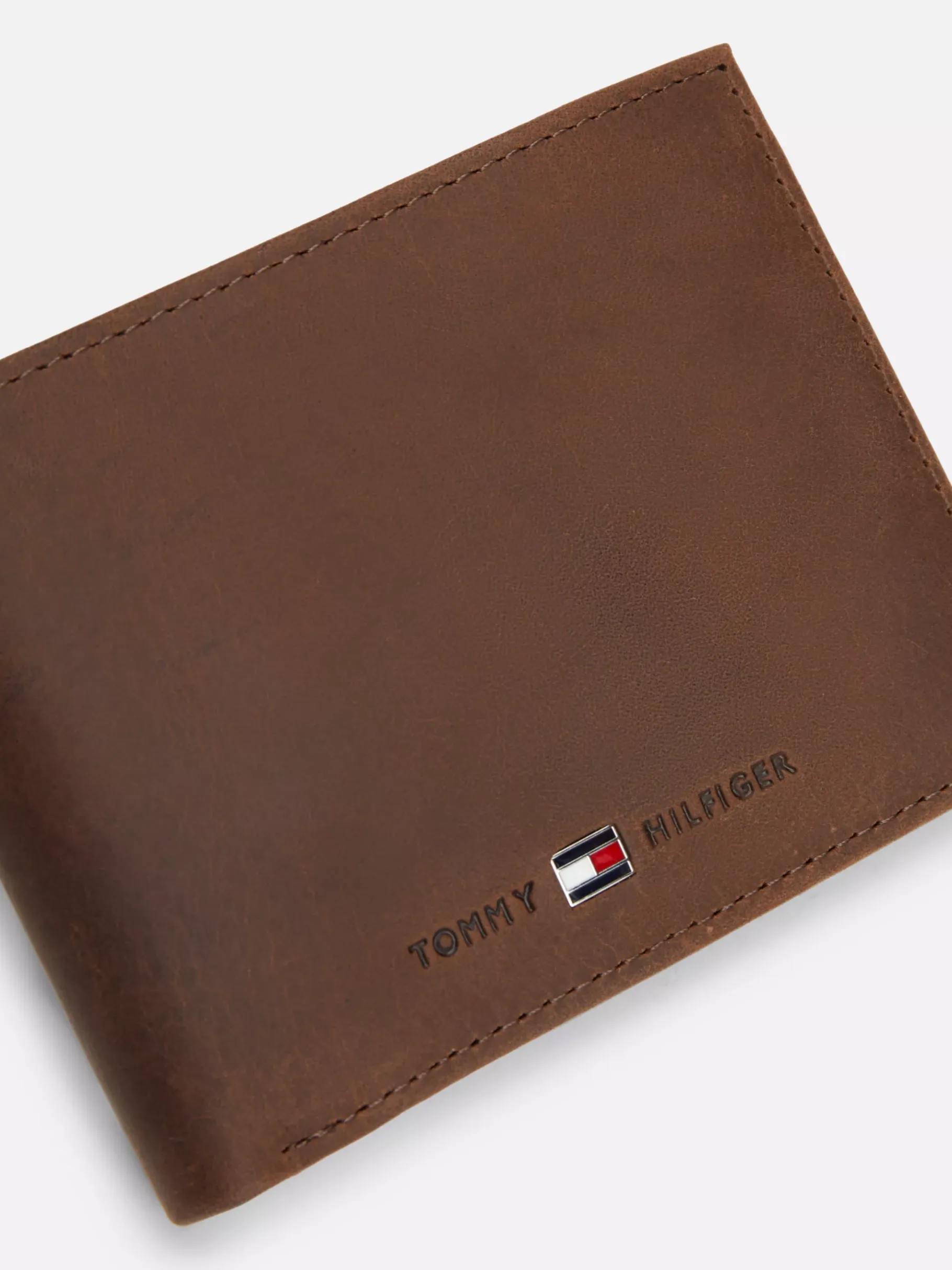 Tommy Hilfiger Brieftasche aus Leder BROWN Sale