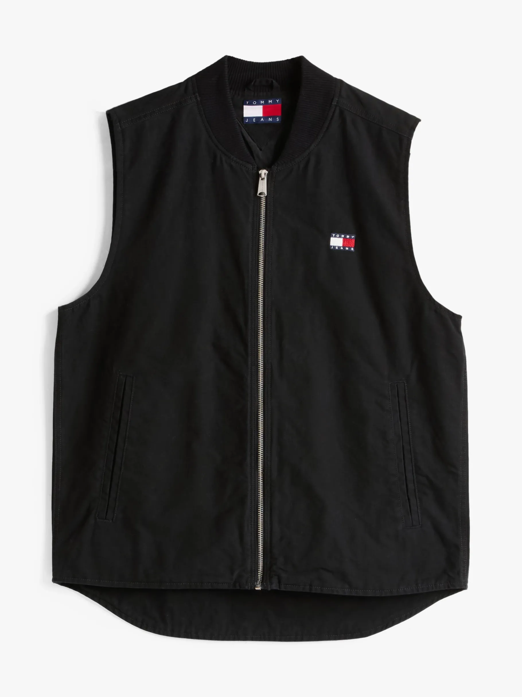Tommy Hilfiger Canvas-Weste mit Reißverschluss BLACK Hot
