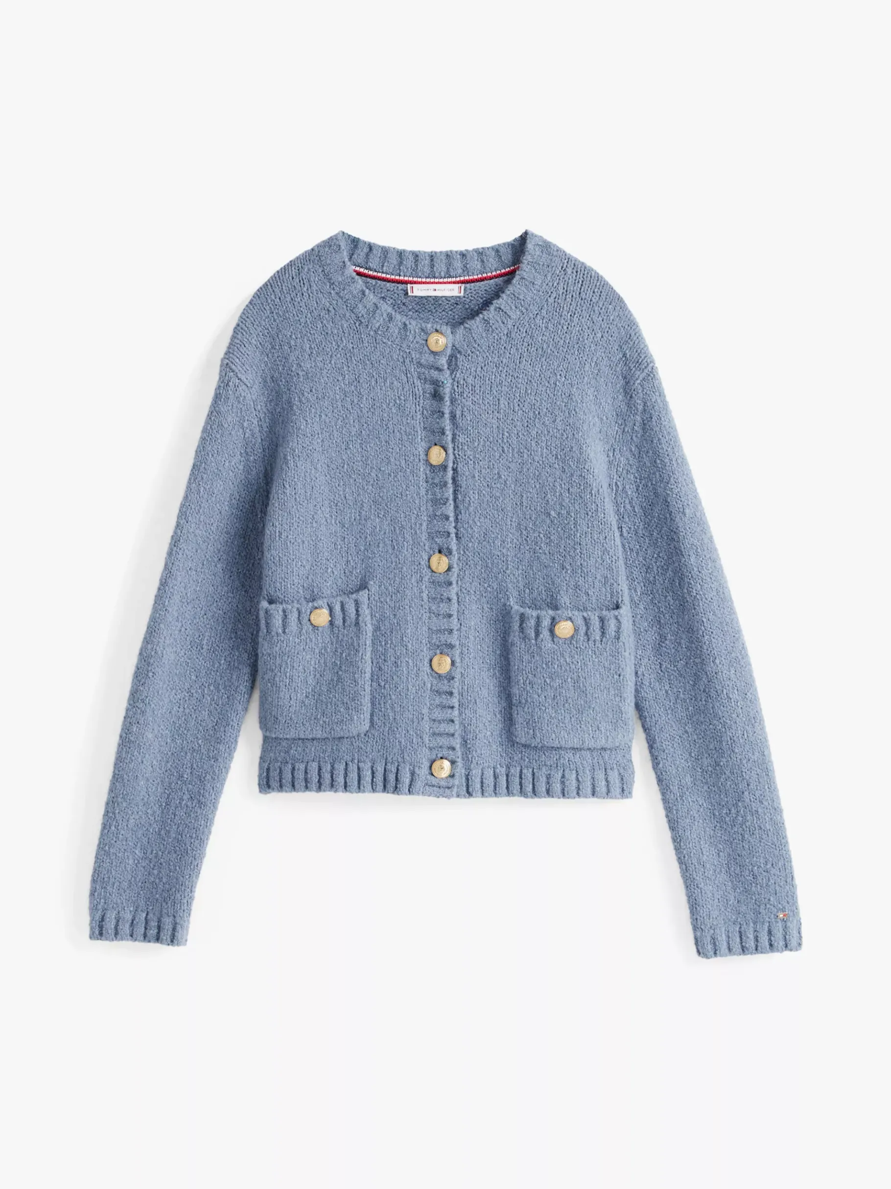 Tommy Hilfiger Cardigan mit goldfarbenen Knöpfen FLINT BLUE Best