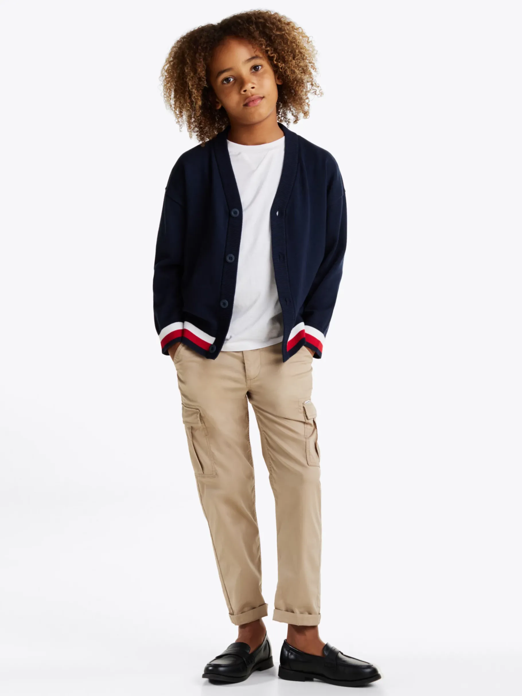 Tommy Hilfiger Cardigan mit Tommy-Tape DARK NIGHT NAVY Cheap
