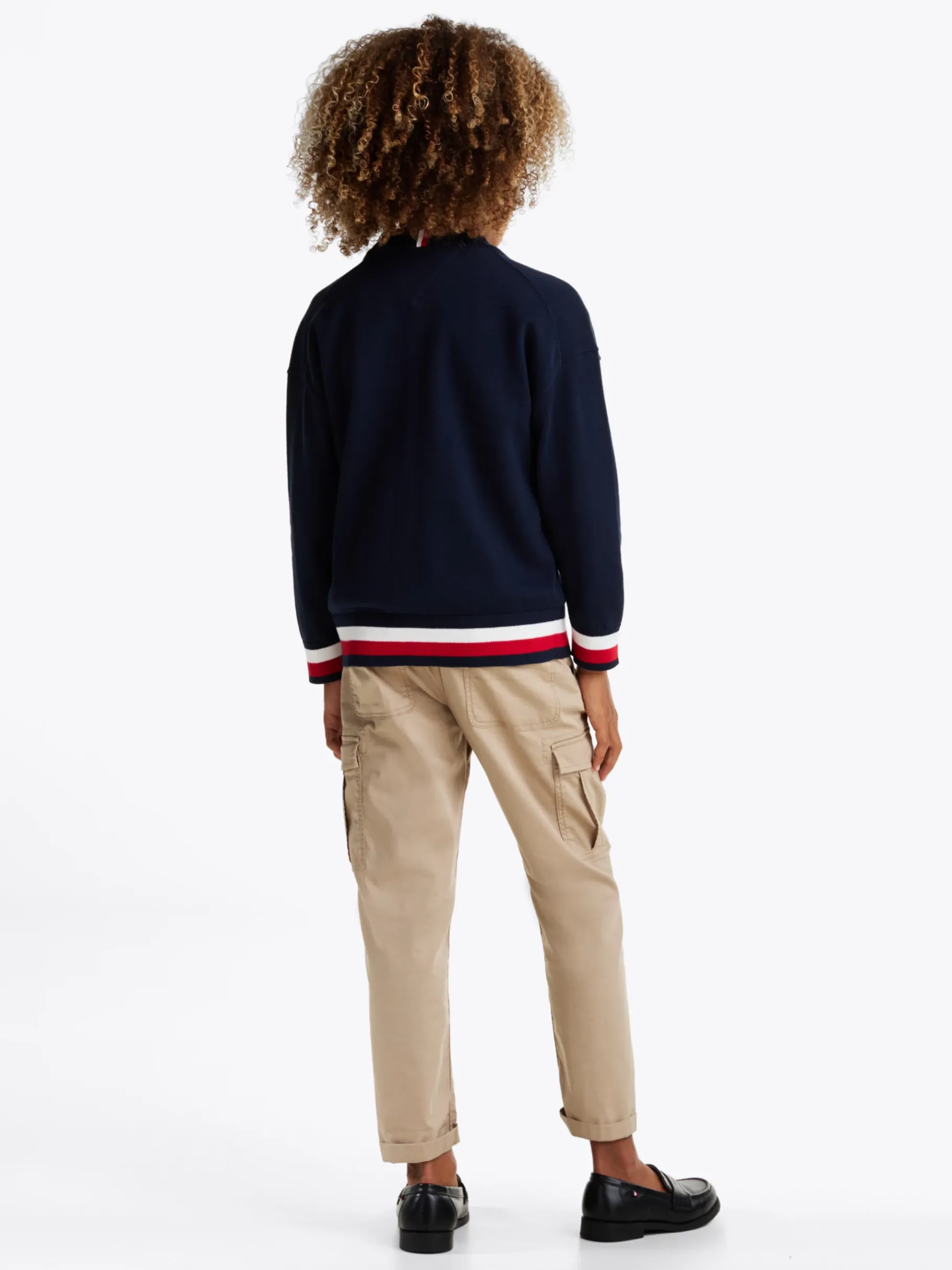 Tommy Hilfiger Cardigan mit Tommy-Tape DARK NIGHT NAVY Cheap