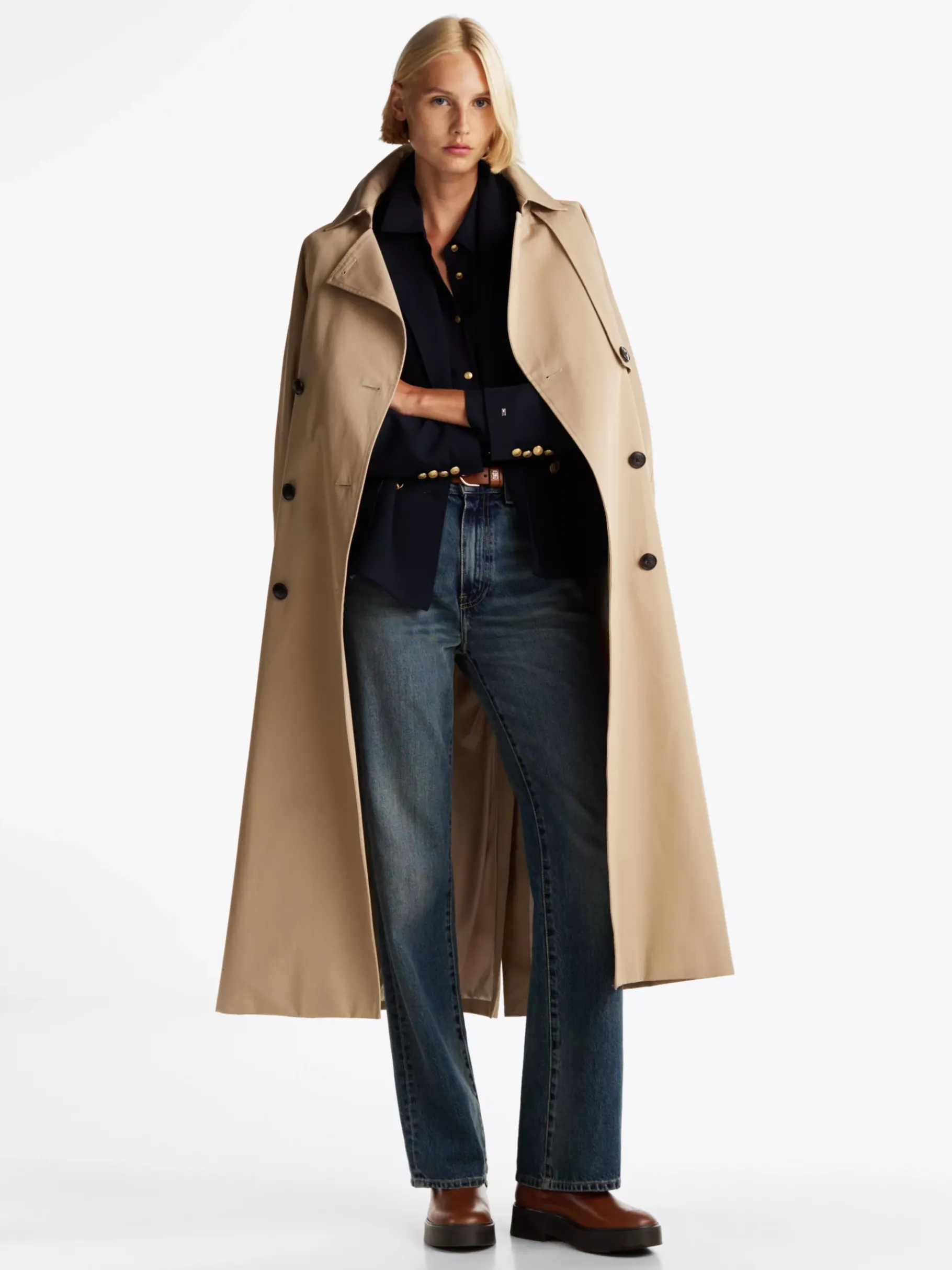 Tommy Hilfiger Chelsea-Boot aus Leder mit Logo-Tape COGNAC BROWN Fashion