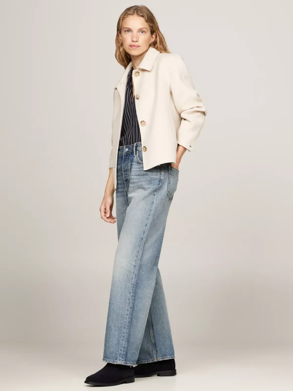 Tommy Hilfiger Chelsea-Boot aus Wildleder mit Flag SPACE BLUE Hot