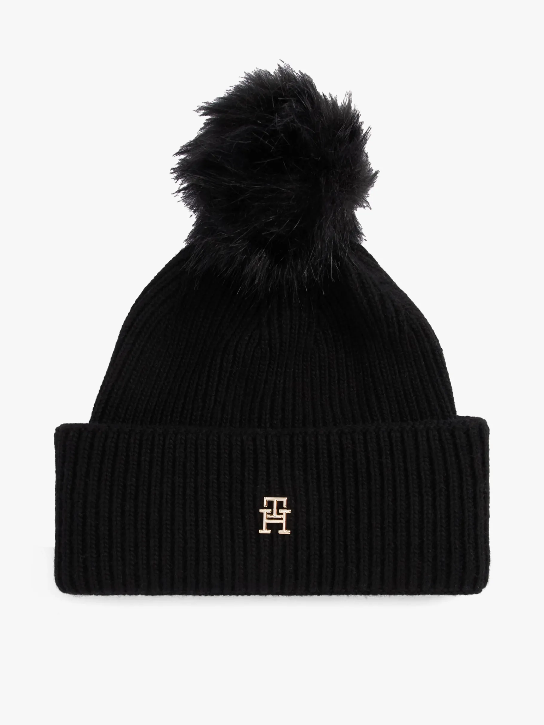 Tommy Hilfiger Chic Bommel-Beanie BLACK Best
