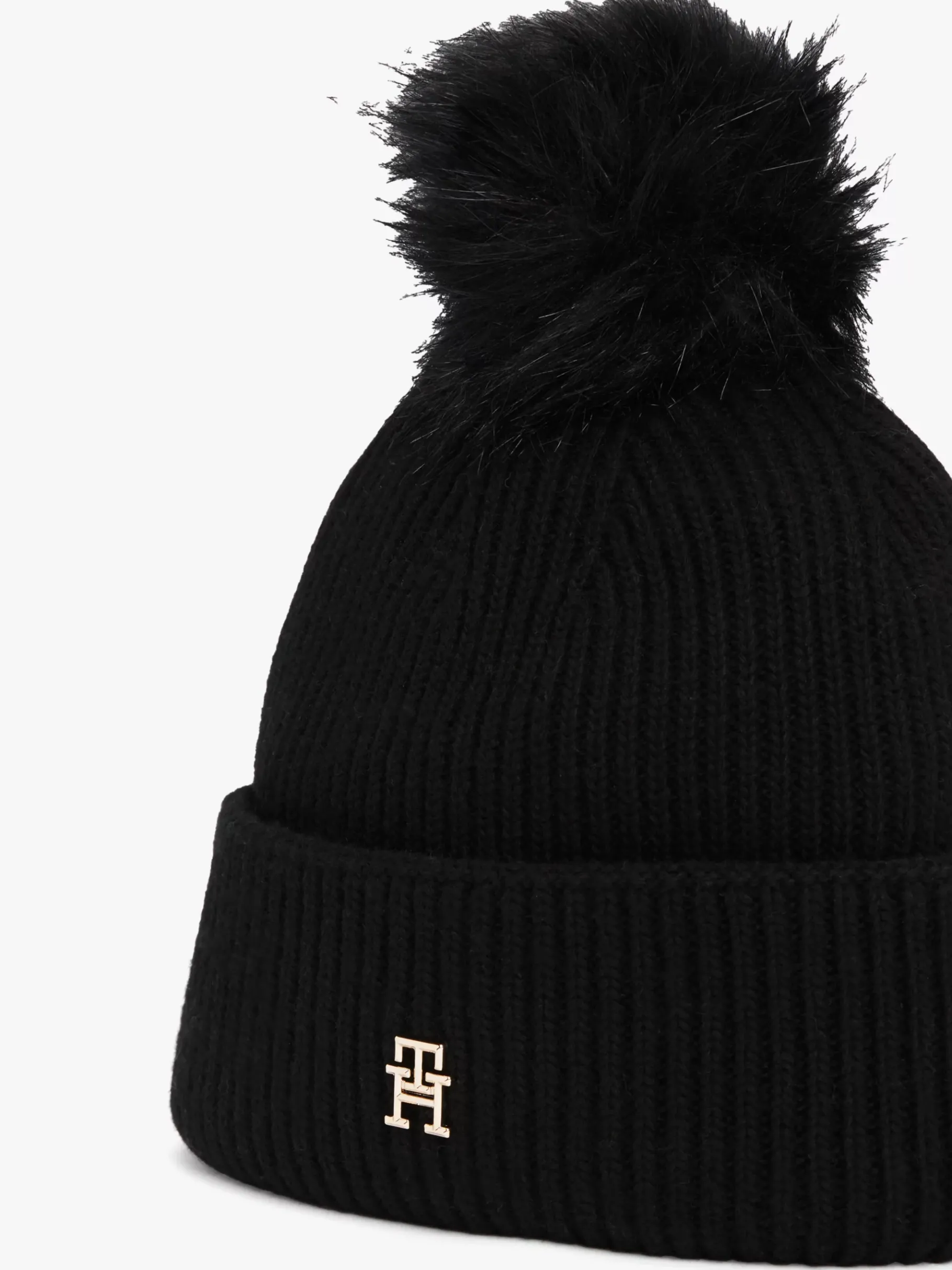 Tommy Hilfiger Chic Bommel-Beanie BLACK Best