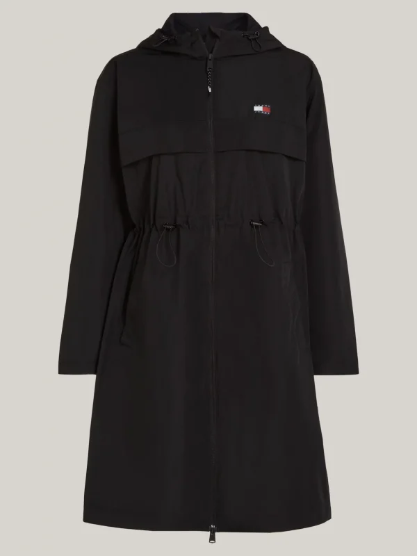 Tommy Hilfiger Chicago Windjacke mit Kapuze und Taillenbund BLACK Best Sale