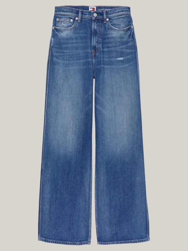 Tommy Hilfiger Claire Jeans mit hohem Bund und weitem Bein DENIM MEDIUM Cheap