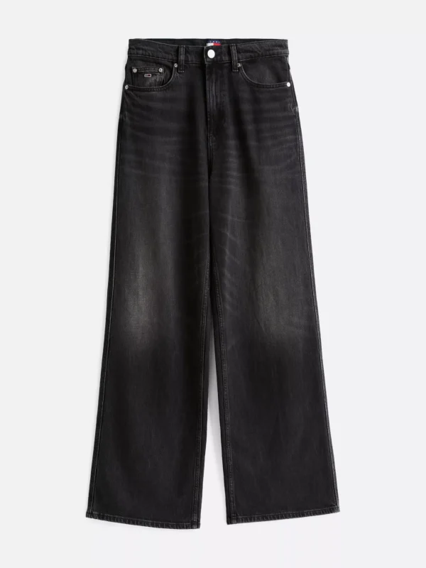 Tommy Hilfiger Claire Jeans mit weitem Bein und hohem Bund DENIM BLACK Store