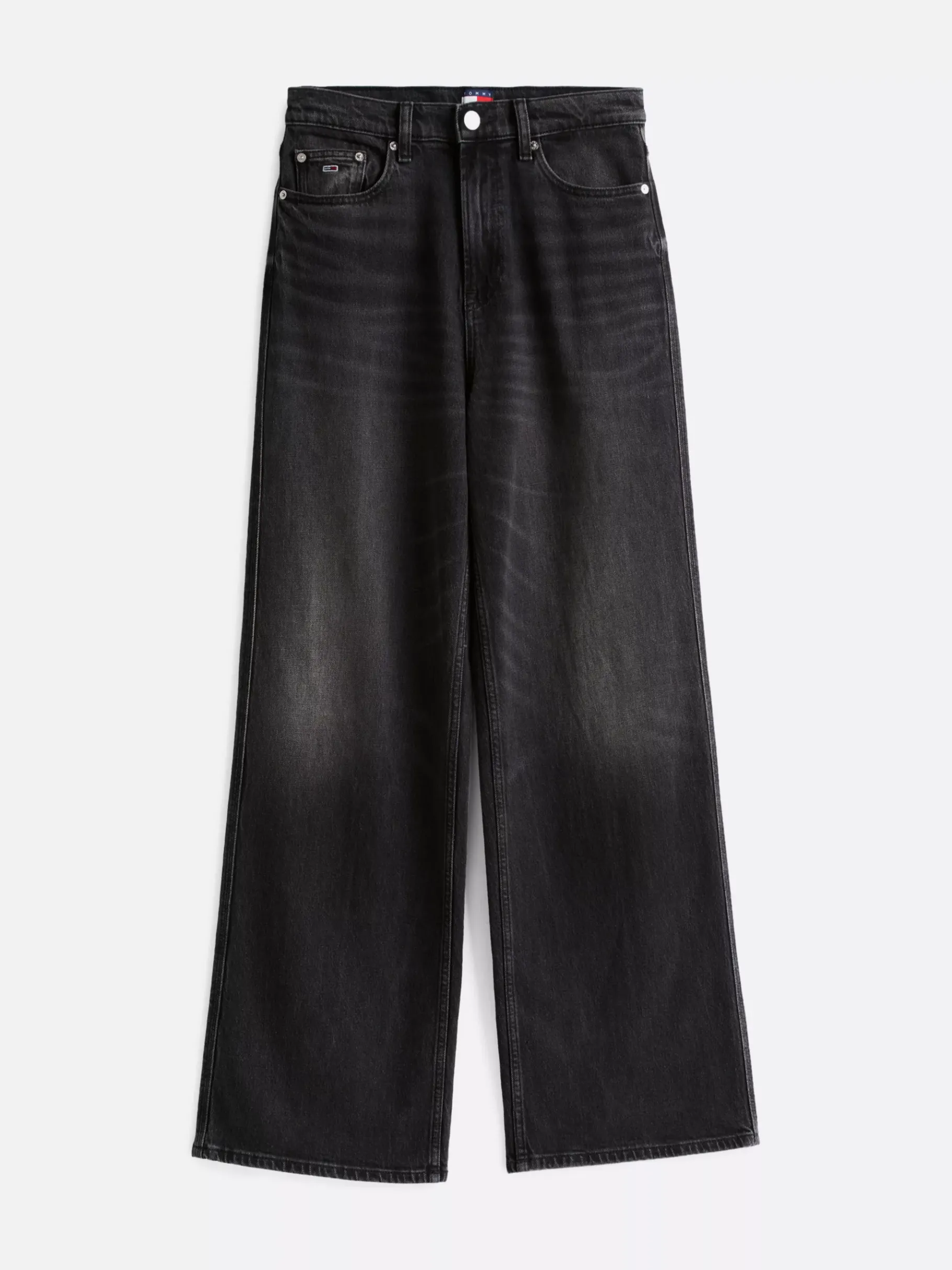 Tommy Hilfiger Claire Jeans mit weitem Bein und hohem Bund DENIM BLACK Store
