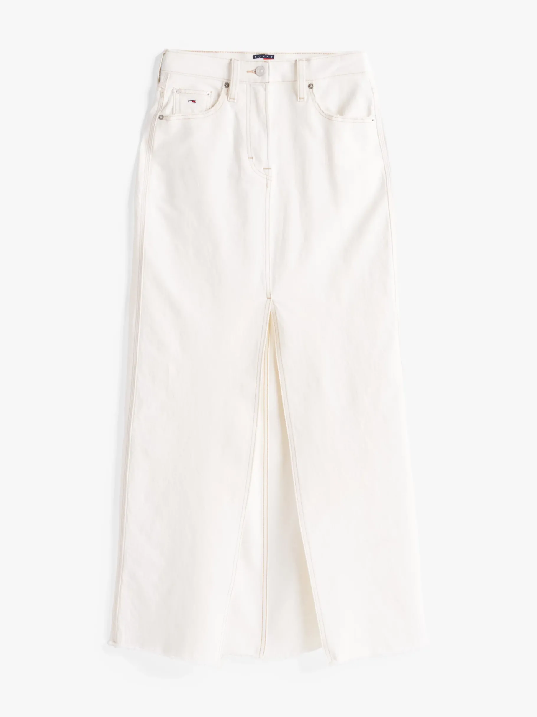 Tommy Hilfiger Claire Maxi-Jeansrock DENIM WHITE Flash Sale