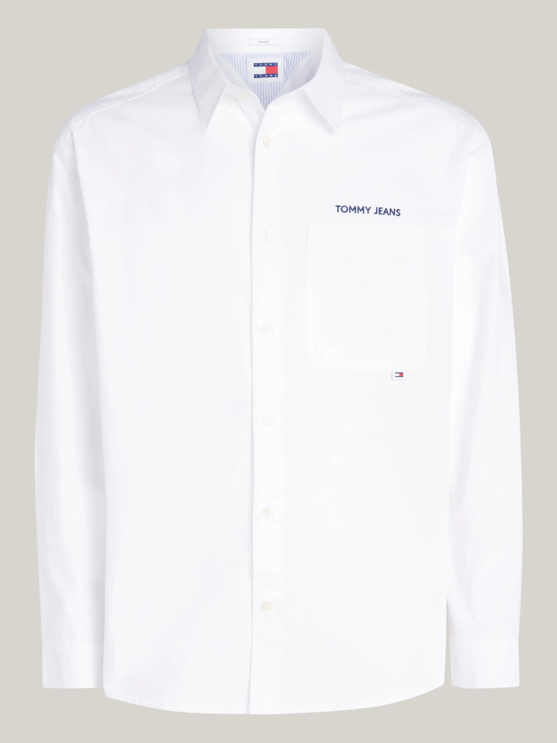 Tommy Hilfiger Classic Regular Fit Hemd mit Logo-Stickerei WHITE Discount